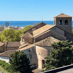 Blick von der Burgmauer auf die Kathedrale