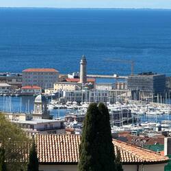 Blick auf den alten Leuchtturm