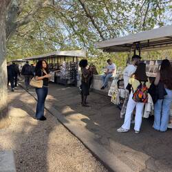 Similar to Paris, there were book and souvenir sellers along the Tiber.