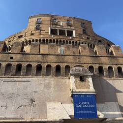 I walked past the Castel Sant Angelo on my way to the Vatican.