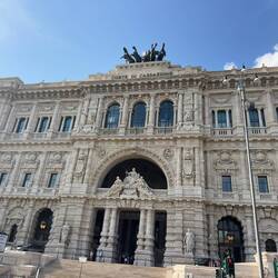 I walked past the Supreme Court on my way to the Vatican.
