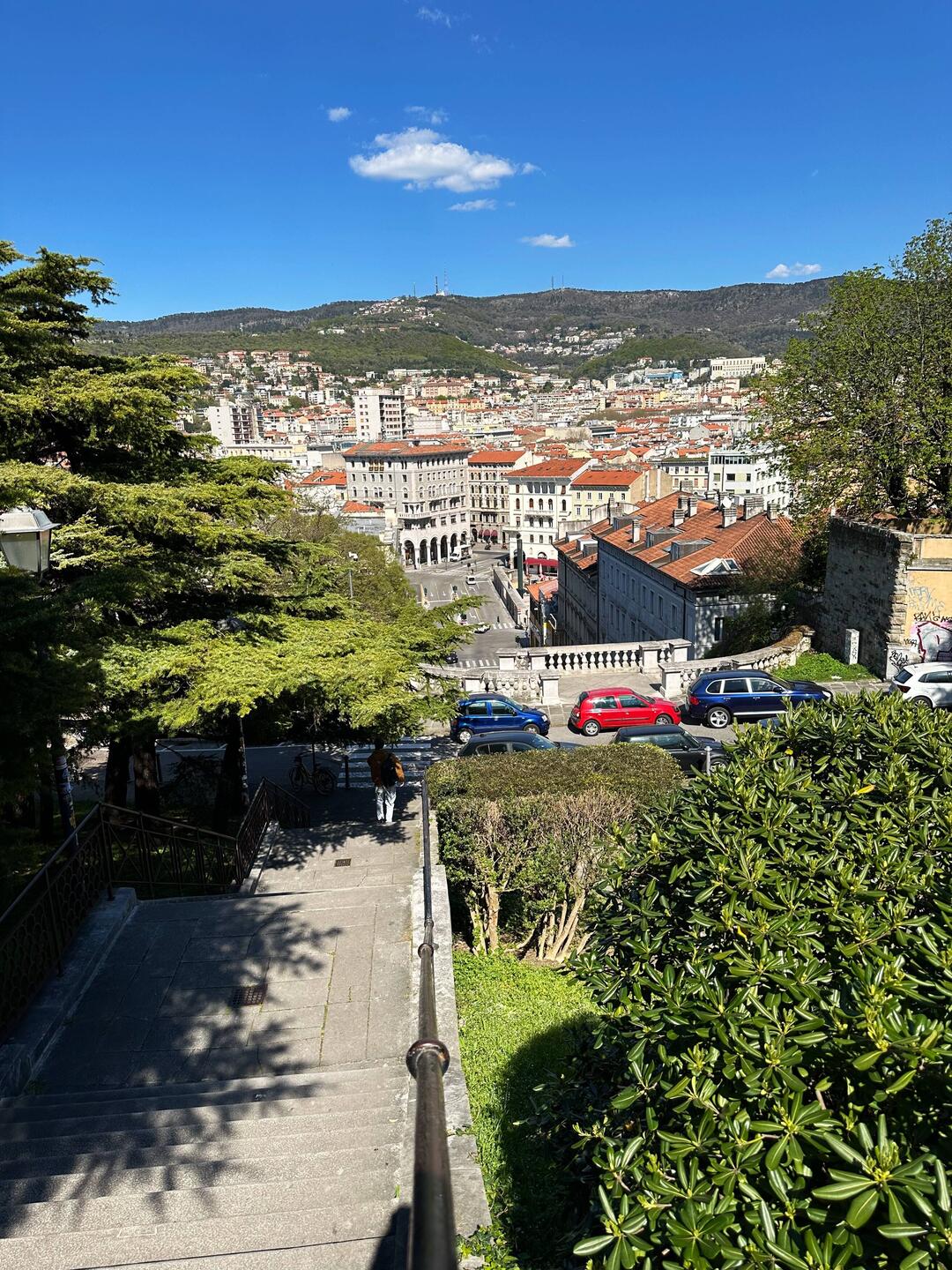 Jetzt geht's von der Burg wieder runter in die Stadt