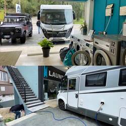 ..drinnen werden die Betten frisch bezogen und draußen wird noch kostenlos Wasser gefüllt 🙌