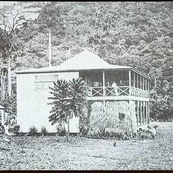 Their HOME- First 2 story in SAMOA (we visited)