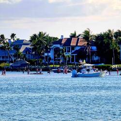 Sandbank in der Bucht