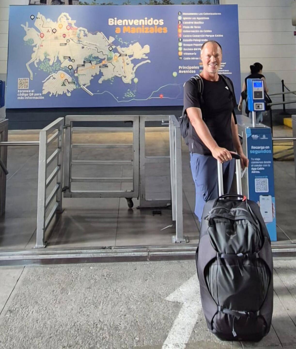 Ankunft in Manizales - mit einer Seilbahn geht es in die Altstadt hoch