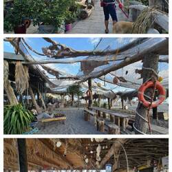 Die Strandbar .... sie ist total gemütlich hergerichtet 😍