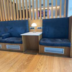 The British Airways Lounge at FCO.