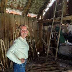 Den Stall haben wir von innen besichtigt