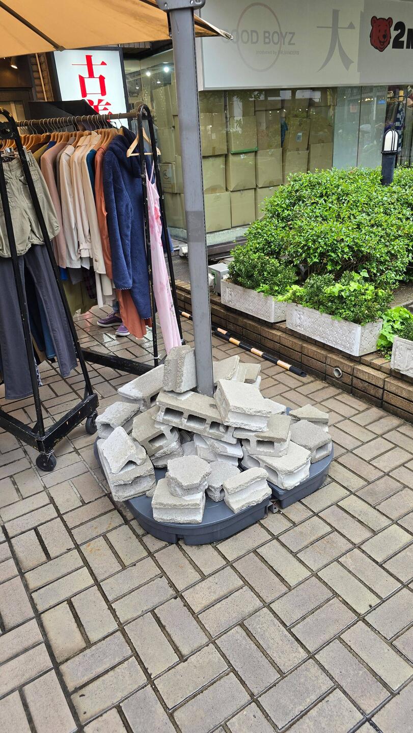 Figured out the umbrella stand