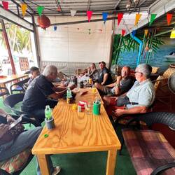 Vor der Tour wird gefrühstückt