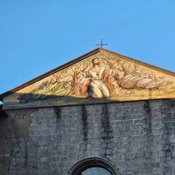 The morning sun on Saint Peter's church