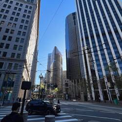 Mit der Straßenbahn wieder zurück zur Market Street