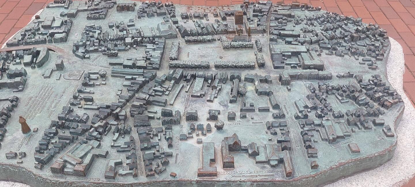 Panoramablick auf Heide