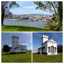 Het kerkje bij het afslaan