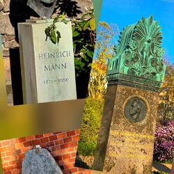 Hier liegen z. B. Schinkel, Mann und Brecht