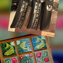 🔑 Anhänger aus alten Fahrradschläuchen und handgemachte Fliesen