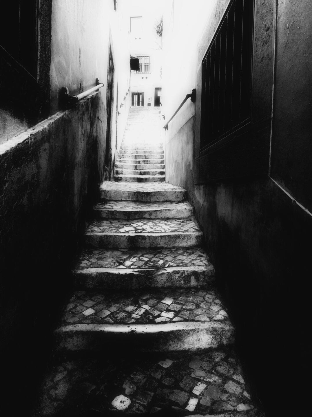 Künstlerische Liebe zu Treppen