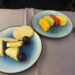 Cheese and fruit on CX450.