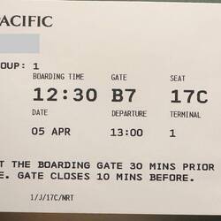 CX gave me a paper boarding pass after changing my seat.