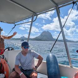 Our guide/captain/entertainment Tau. Fun guy with maybe the best job in the world.