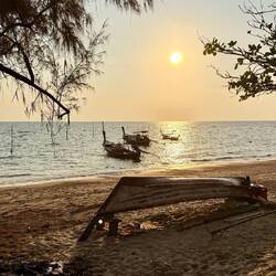 Coucher de soleil sur Phra Ae Beach