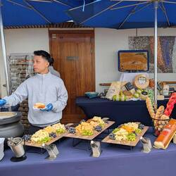 Fondue on the deck in Antarctica was nice!