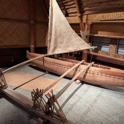 This is the basic design that allowed the Polynesians to travel tens of thousands of miles