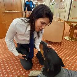 ..hier kommt sich noch extra jemand verabschieden bevor wir von Bord gehen..🤗🥰