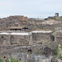 View over some of the Pompeii site