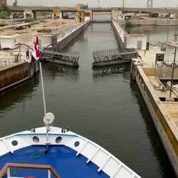 The LOCK on the Nile River
