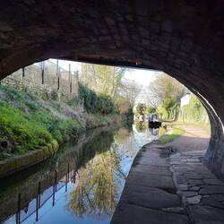 Our mooring spot from under Church Lane roving bridge