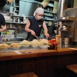 Zubereitung von Okonomiyaki