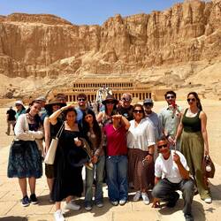 Our Egyptian tour group - Hassan tour guide