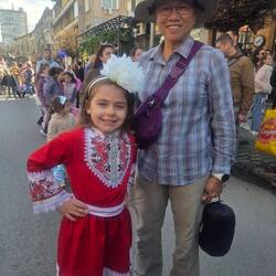 Little girl in traditional clothes that agreed to be photographed with me.