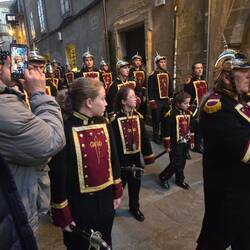 Parade band of mostly school children.