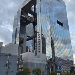 Umeda Sky tower - two forty story buildings attached by a garden