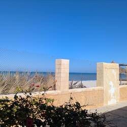 Mahdia, Blick aus unserem kleinen Hotel Houria House Sable D'or