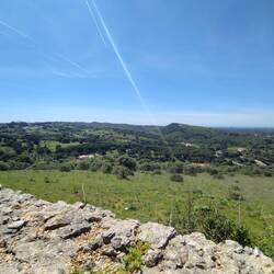 Blick von der Burg in Santiago