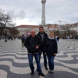 auf dem Rossio-Platz