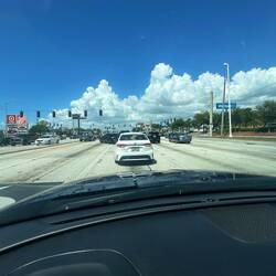 Das letzte Mal amerikanischer Traffic auf 7 Spuren (heute waren die Driver etwas aggro...)