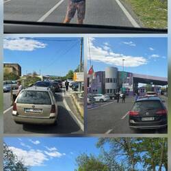 Grenzübergang mit etwas Wartezeit passiert 👍 Jetzt geht's erst mal in Montenegro weiter 🚐😊