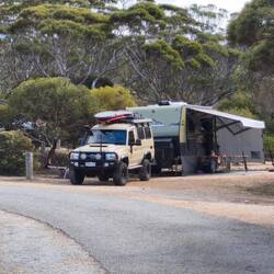 Mini-Camping bei Surfleet Cove, direkt am Meer