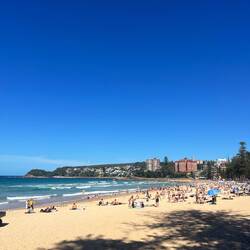 Manly Beach, always touristy