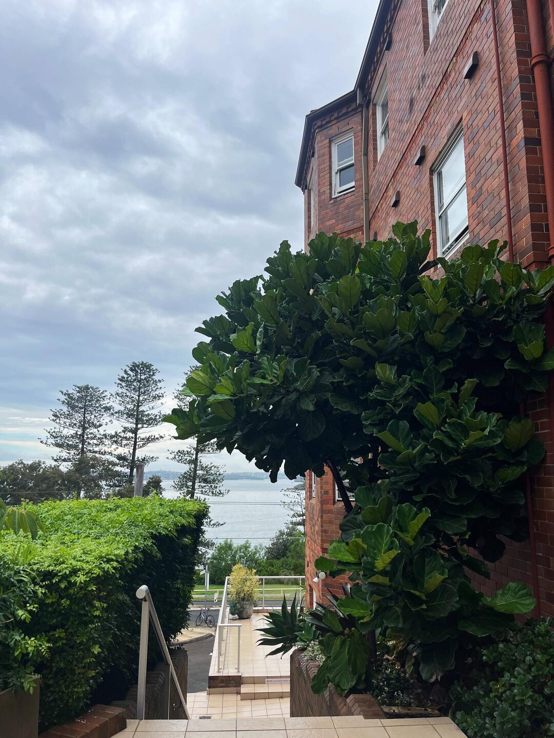 Blick vom Haus Richtung Delwood Beach