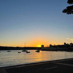 Sunset an der East Esplanade
