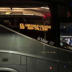 Coach went all the way to Tallinn