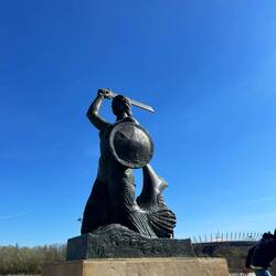 Mermaid statue by the Vistula river