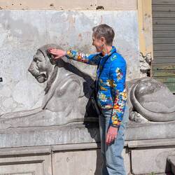 Birgit, die Löwenstreichlerin