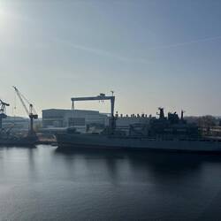 Einfahrt in Rostock 🛳️